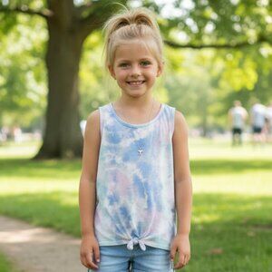 SO Favorite Tee Tie‑Dye Sleeveless Tank Top Juniors XL (14/16)